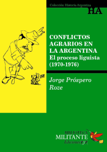Portada Conflictos agrarios en Argentina