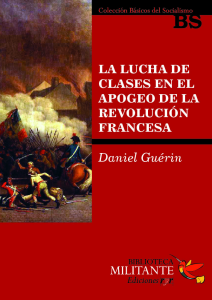 Portada La lucha de clases en el apogéo de la Revolución francesa